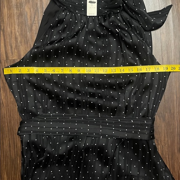 NWT Anthropologie Sachin + Babi Black Polka Dot Halter Midi lace detail Dress 12 - Picture 9 of 15